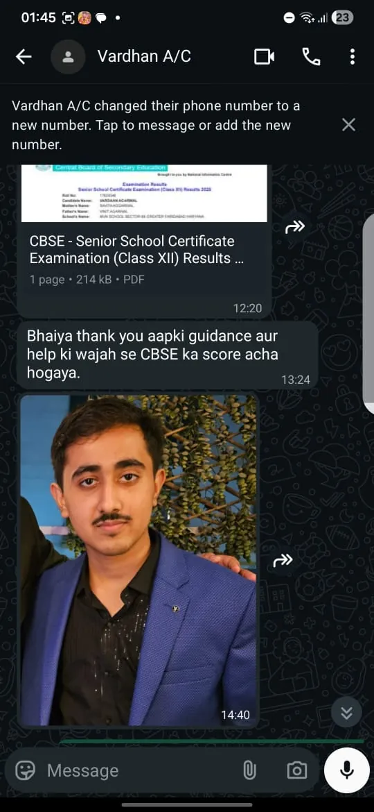 Review of RD Classes by Vardaan Agarwal's family